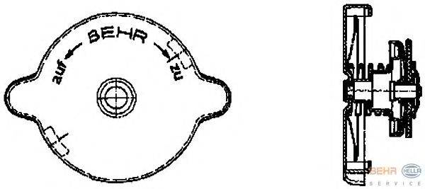Крышка, резервуар охлаждающей жидкости HELLA 8MY 376 742-021