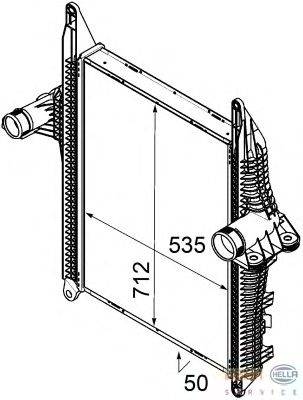 Интеркулер HELLA 8ML 376 746-291