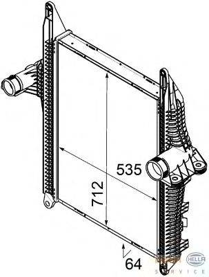 Интеркулер HELLA 8ML 376 746-301