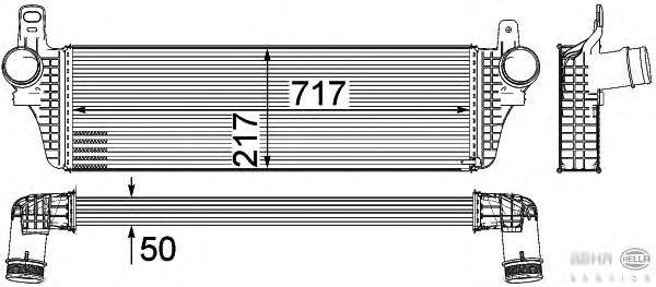 Интеркулер HELLA 8ML 376 755-471