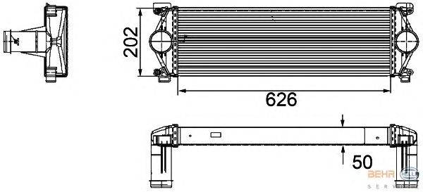 Интеркулер MAHLE FILTER IC210