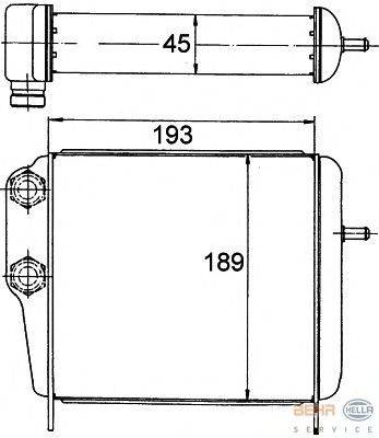 масляный радиатор, двигательное масло HELLA 8MO 376 778-161