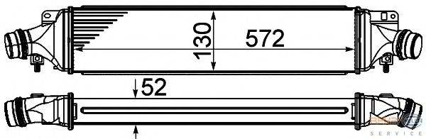 Интеркулер HELLA 8ML 376 910-061