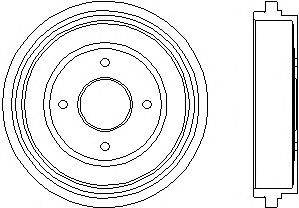 Тормозной барабан HELLA 8DT 355 300-321