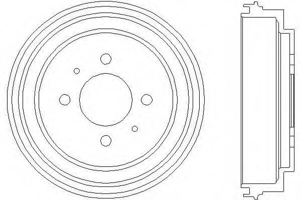 Тормозной барабан HELLA 8DT 355 300-551