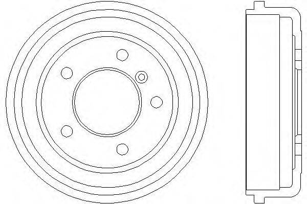 Тормозной барабан HELLA 8DT 355 301-151