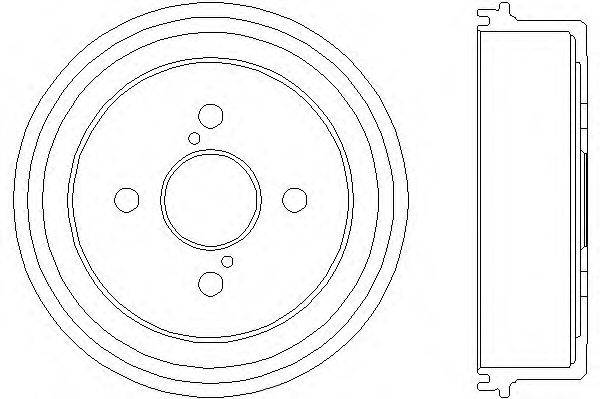 Тормозной барабан HELLA 8DT 355 301-501