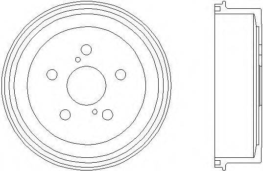 Тормозной барабан HELLA 8DT 355 301-511