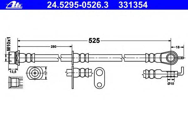 Тормозной шланг ATE 331354