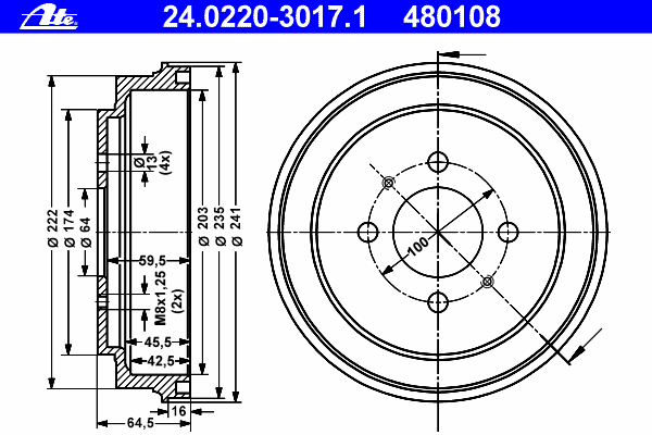 Тормозной барабан RAYBESTOS 9551