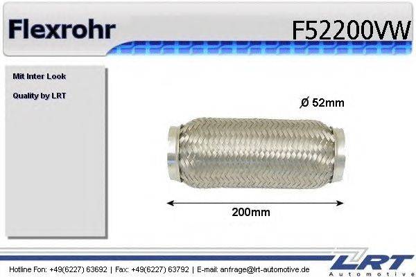 Гофрированная труба, выхлопная система LRT F52200VW