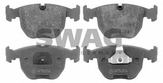 Комплект тормозных колодок, дисковый тормоз SWAG 20916345
