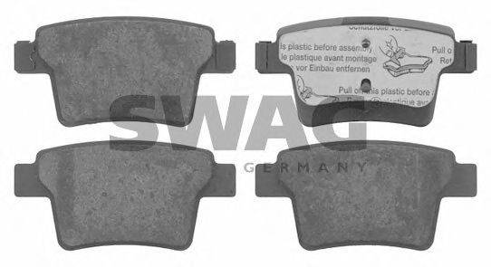 Комплект тормозных колодок, дисковый тормоз SWAG 50916571