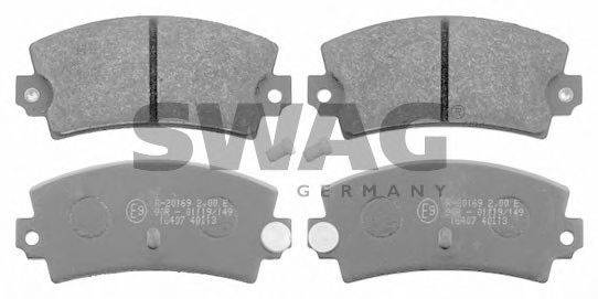 Комплект тормозных колодок, дисковый тормоз SWAG 20337