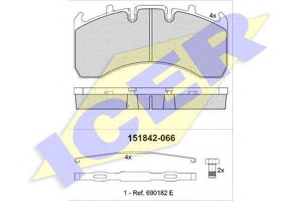 Комплект тормозных колодок, дисковый тормоз LUCAS ELECTRICAL GDB5098