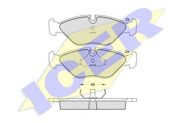 Комплект тормозных колодок, дисковый тормоз REMSA 231910