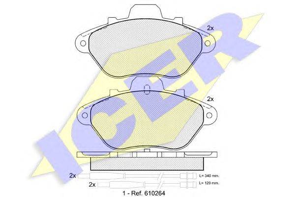 Комплект тормозных колодок, дисковый тормоз REMSA 31034