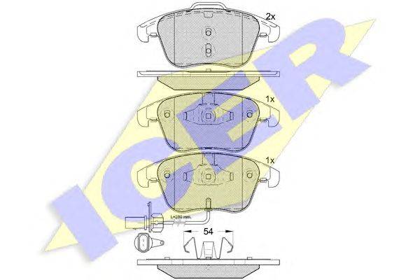 Комплект тормозных колодок, дисковый тормоз LUCAS ELECTRICAL GDB1814