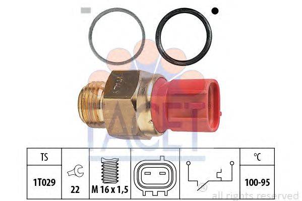 Термовыключатель, вентилятор радиатора FACET 7.5148