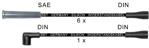 Комплект проводов зажигания BBT ZK1893