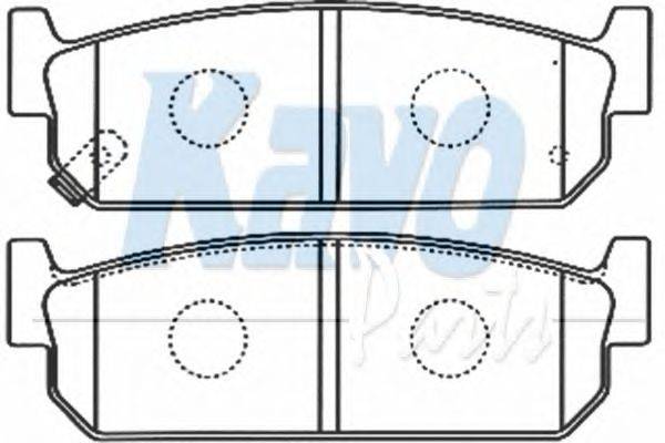 Комплект тормозных колодок, дисковый тормоз KAVO PARTS BP-6591