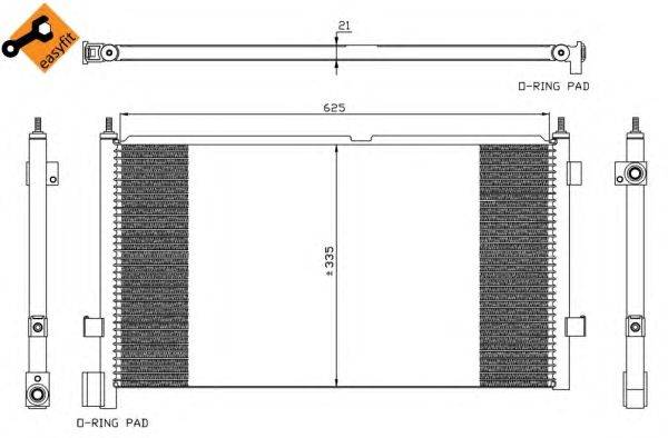 Конденсатор, кондиционер NRF 35313