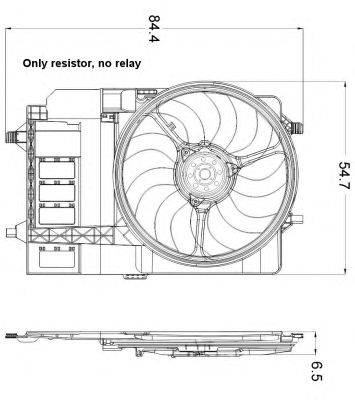 NRF (НОМЕР: 47301) Вентилятор, охлаждение двигателя