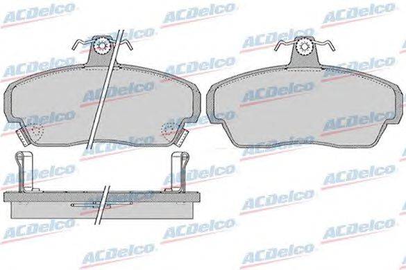 Комплект тормозных колодок, дисковый тормоз ACDelco AC0581034D