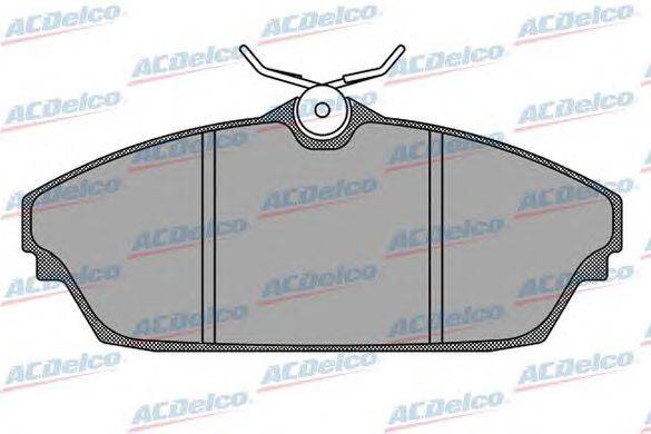 Комплект тормозных колодок, дисковый тормоз ACDelco AC0581502D