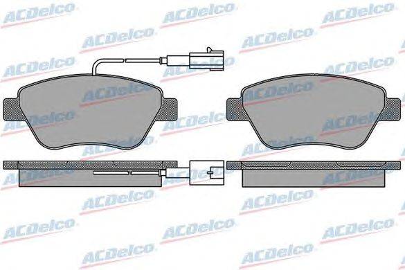 Комплект тормозных колодок, дисковый тормоз ACDelco AC058763AD