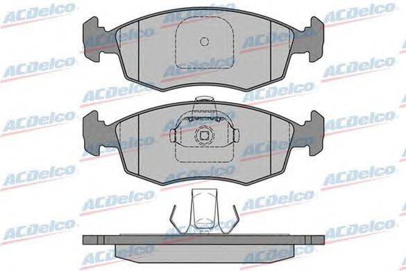 Комплект тормозных колодок, дисковый тормоз ACDelco AC688381D