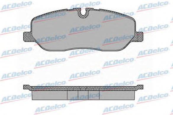 Комплект тормозных колодок, дисковый тормоз ACDelco AC848381D