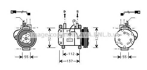 Компрессор, кондиционер AVA QUALITY COOLING BWK050