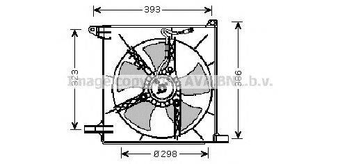 Вентилятор, охлаждение двигателя AVA QUALITY COOLING DW7513