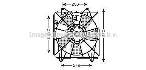 Вентилятор, охлаждение двигателя AVA QUALITY COOLING HD7525