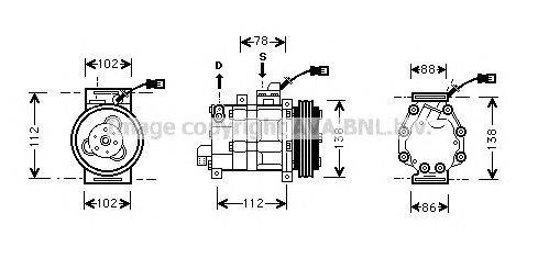 Компрессор, кондиционер AUTO AIR GLOUCESTER 146104