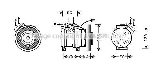 Компрессор, кондиционер AVA QUALITY COOLING HDK167