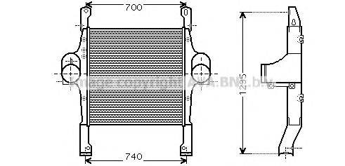 Интеркулер AVA QUALITY COOLING IV4067