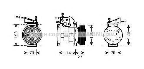 Компрессор, кондиционер AVA QUALITY COOLING JEAK034