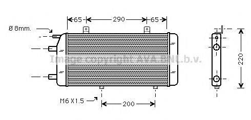 Радиатор, охлаждение двигателя AVA QUALITY COOLING MS2259