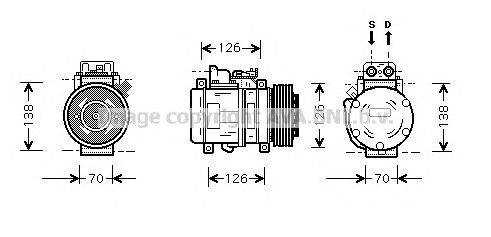 Компрессор, кондиционер AVA QUALITY COOLING MSK084