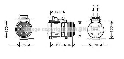 Компрессор, кондиционер AVA QUALITY COOLING MSK097