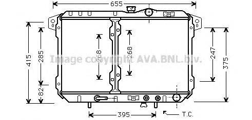 Радиатор, охлаждение двигателя AVA QUALITY COOLING MT2040