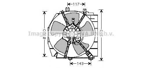 Вентилятор, охлаждение двигателя AVA QUALITY COOLING MZ7526