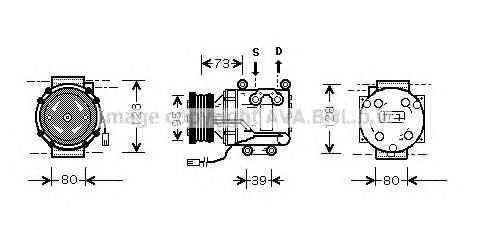 Компрессор, кондиционер AVA QUALITY COOLING MZAK170