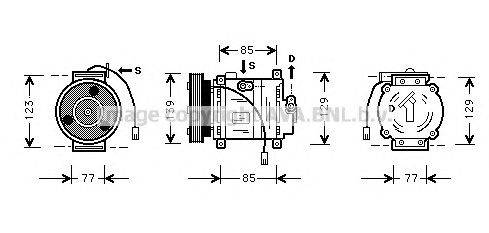 Компрессор, кондиционер AVA QUALITY COOLING MZK035