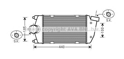 Интеркулер AVA QUALITY COOLING PR4061