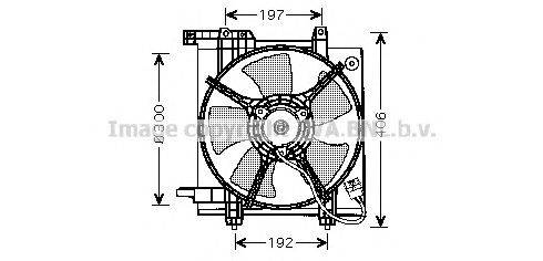 Вентилятор, охлаждение двигателя AVA QUALITY COOLING SU7503