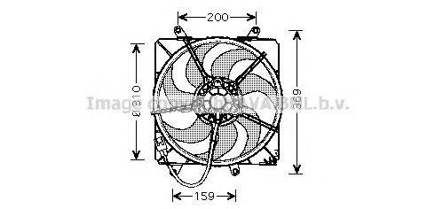 Вентилятор, охлаждение двигателя AVA QUALITY COOLING TO7506