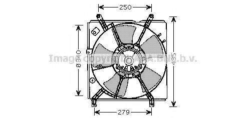 Вентилятор, охлаждение двигателя AVA QUALITY COOLING TO7529